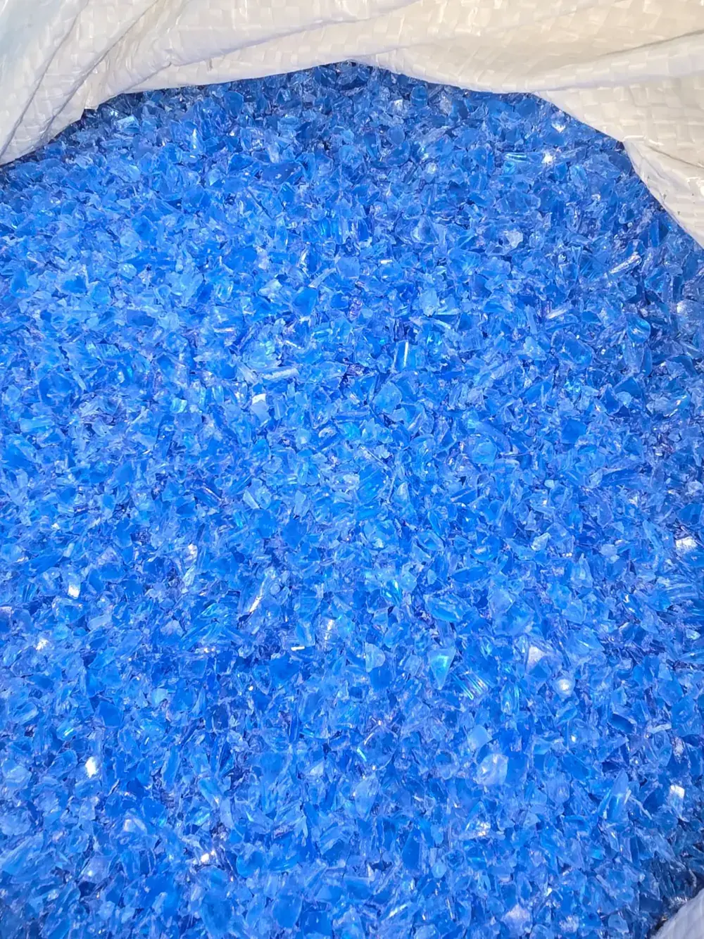 Doğranmış PET Preform rPET flakes close-up